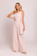 En skulder Jumpsuit - Moe til dame fra MS StyleHaven, laget av polyester, farge Brun, størrelse XL, med sleeveless ermer, perfekt til dress
