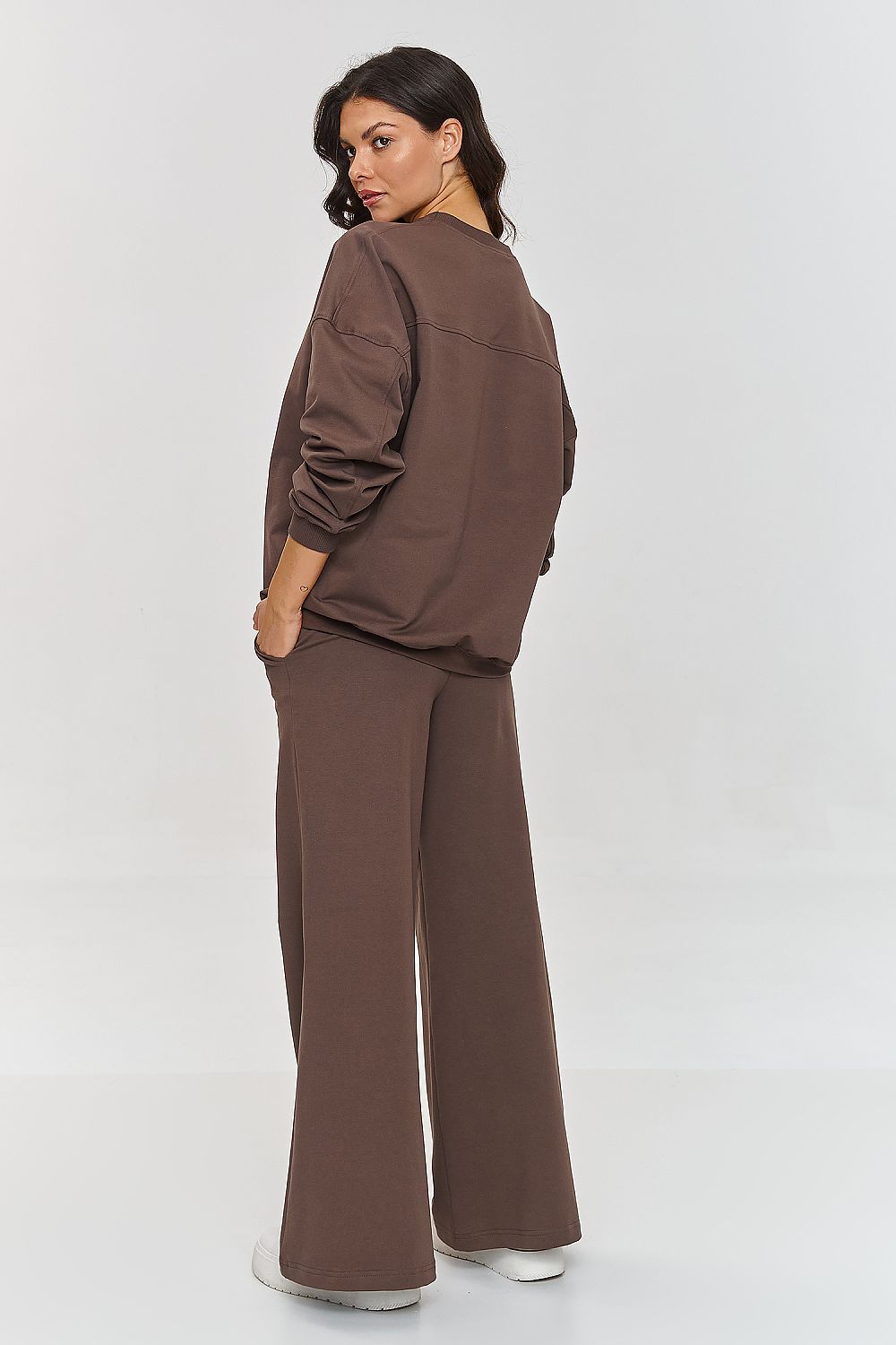 Sett Makadamia til dame fra MS StyleHaven, laget av Bomull; Elastan-1, farge Rosa, størrelse 38, med short ermer, perfekt til casual; dress