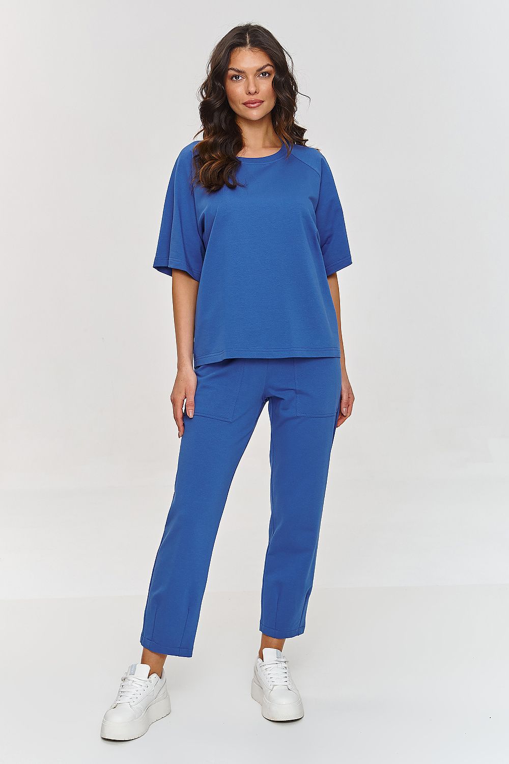 Sett Makadamia til dame fra MS StyleHaven, laget av Bomull, farge Rosa, størrelse 40, med sleeveless; 3-4 ermer, perfekt til casual; dress