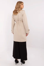Casual Frakk - Och Bella til dame fra MS StyleHaven, laget av polyester, farge beige, størrelse M, med long ermer, perfekt til casual; dress