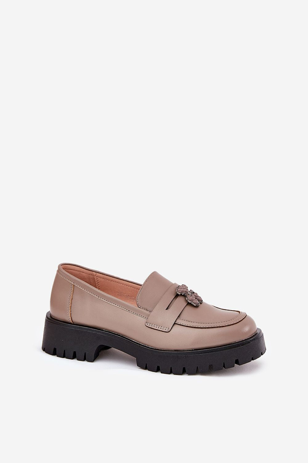 Mocassin Step in Style til dame fra MS StyleHaven, laget av Bomull, farge beige, størrelse 37, med short ermer, perfekt til casual; dress