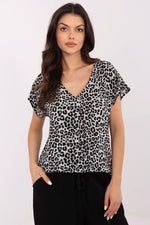 Bluse Sublevel til dame fra MS StyleHaven, laget av Viskose, farge Rosa, størrelse M, med short ermer, perfekt til casual; dress