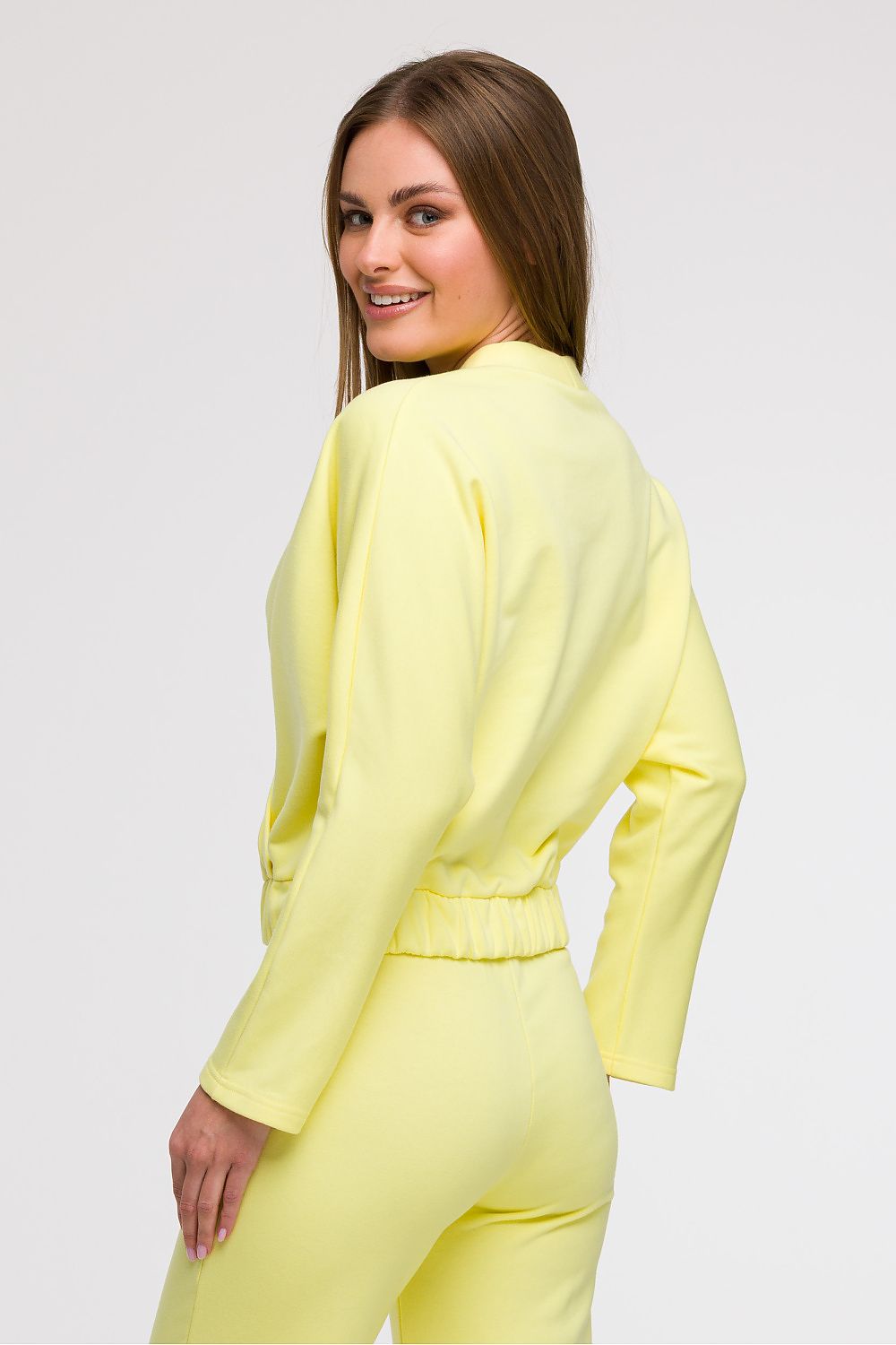 BeWear bluse i omslagsstil med flatterende passform til dame fra MS StyleHaven, laget av Bomull; polyester, farge Rosa, størrelse M, med long ermer, perfekt til casual; dress