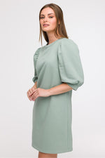 Løs Dagskjole - BeWear til dame fra MS StyleHaven, laget av Bomull; polyester, farge Grønn, størrelse S/M, med 45720 ermer, perfekt til dress