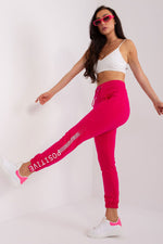 Treningsdressbukse Relevance til dame fra MS StyleHaven; laget av Bomull; farge Rosa; stÃ¸rrelse M; med 45720 ermer; perfekt til dress