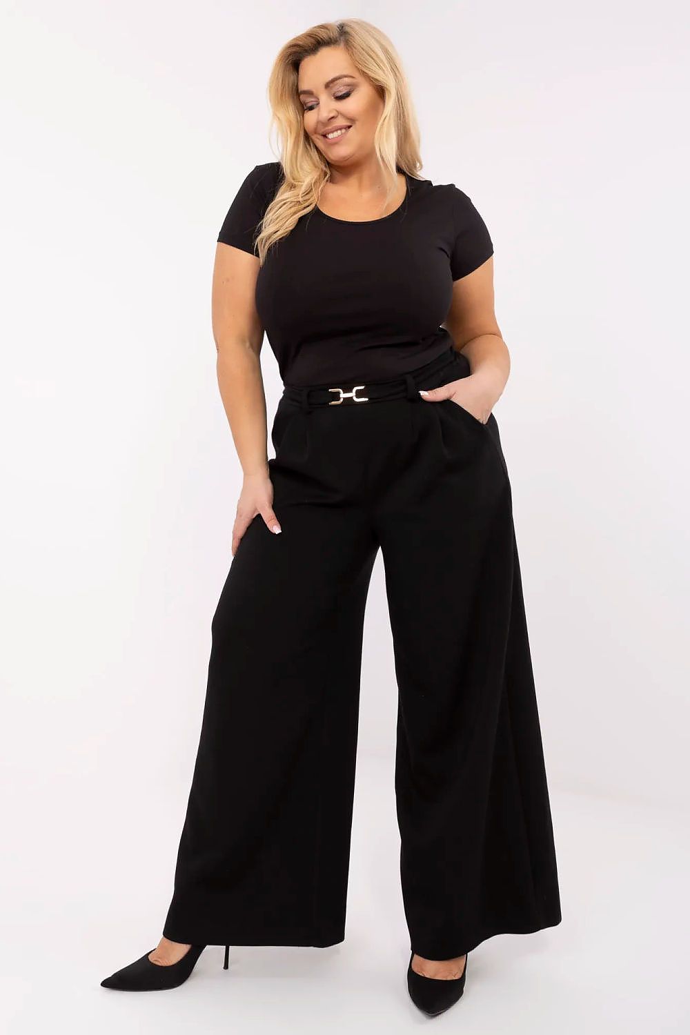 Plus size T-skjorte Relevance til dame fra MS StyleHaven, laget av Bomull, farge Gul, størrelse XL, med short ermer, perfekt til dress
