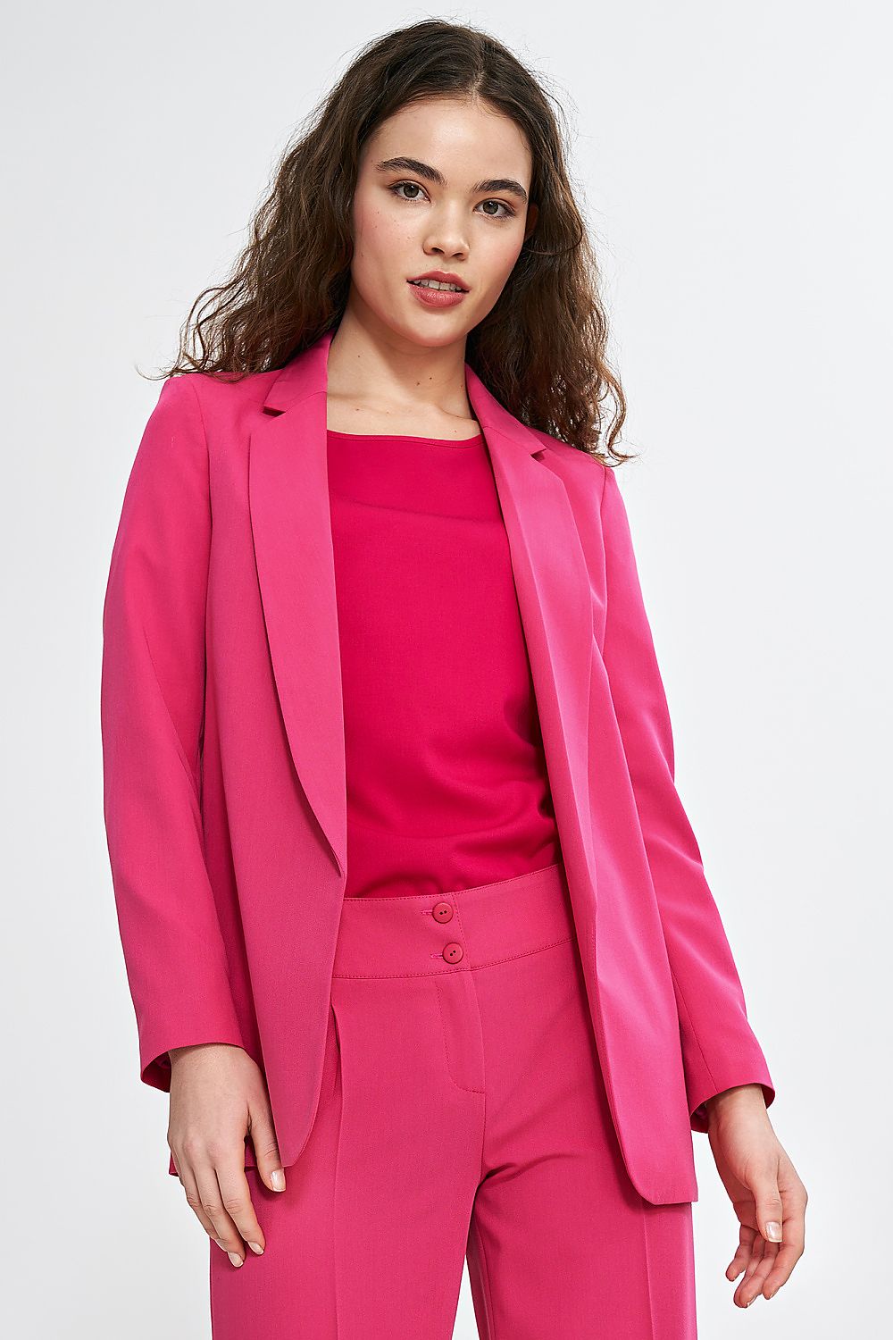 Jakke Nife til dame fra MS StyleHaven, laget av Viskose, farge Oransje, størrelse 42, med short ermer, perfekt til casual; dress