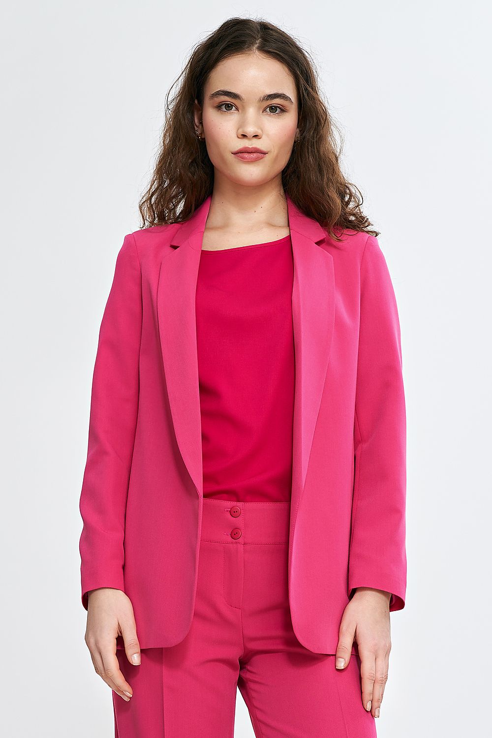 Jakke Nife til dame fra MS StyleHaven, laget av Viskose, farge Rosa, størrelse 36, med short ermer, perfekt til casual; dress