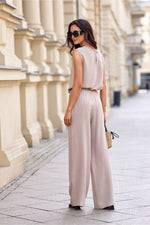 Damebukser Roco Fashion til dame fra MS StyleHaven; stÃ¸rrelse 38; med short; bukselengde long; kjolelengde mini; kjolestil wrap