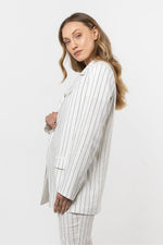 Jakke awama til dame fra MS StyleHaven, laget av Viskose, farge beige 2, størrelse s, med short ermer, perfekt til casual; dress