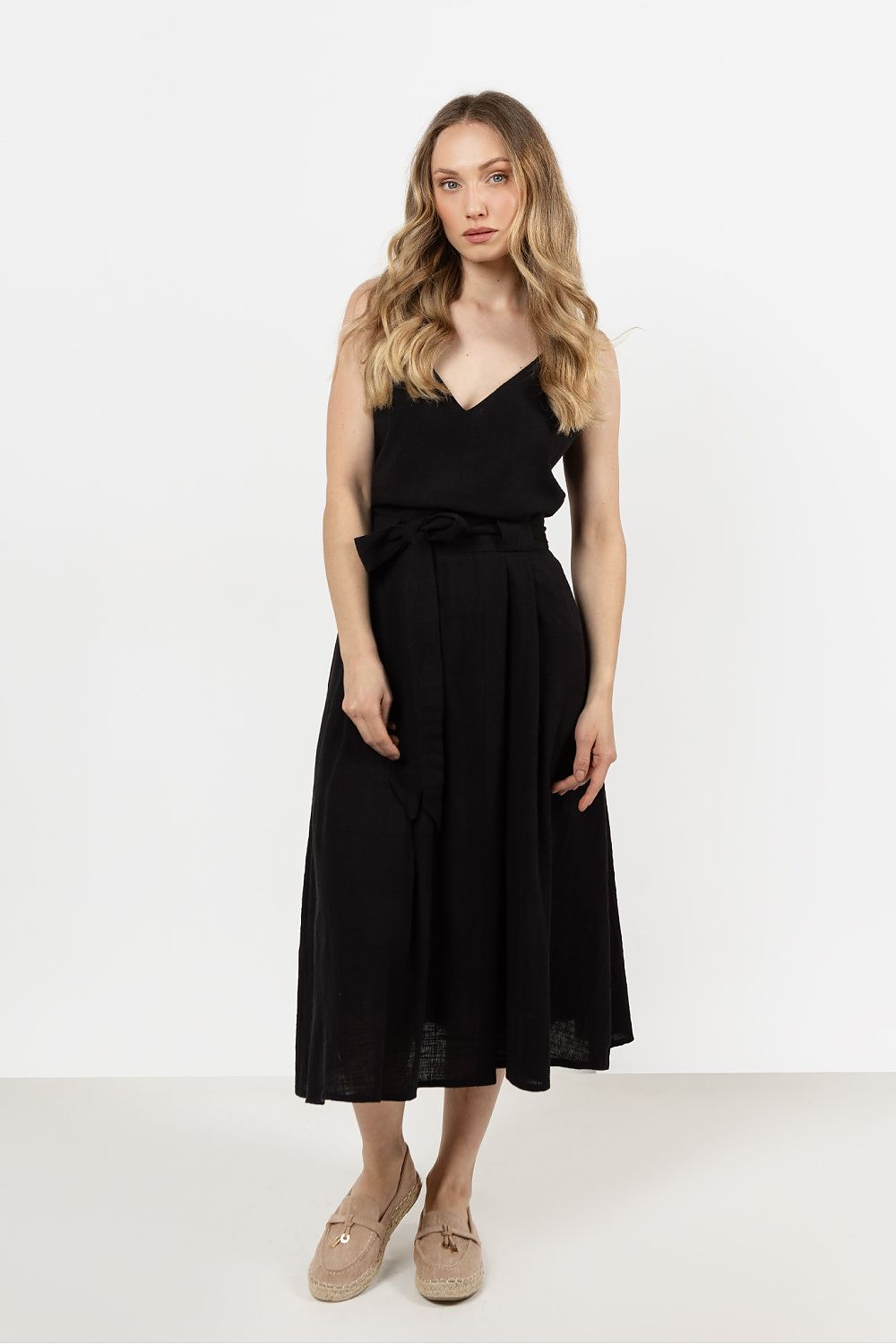Bomull Skjørt - awama til dame fra MS StyleHaven, laget av Bomull, farge Hvit, størrelse XL, med short ermer, perfekt til casual; dress