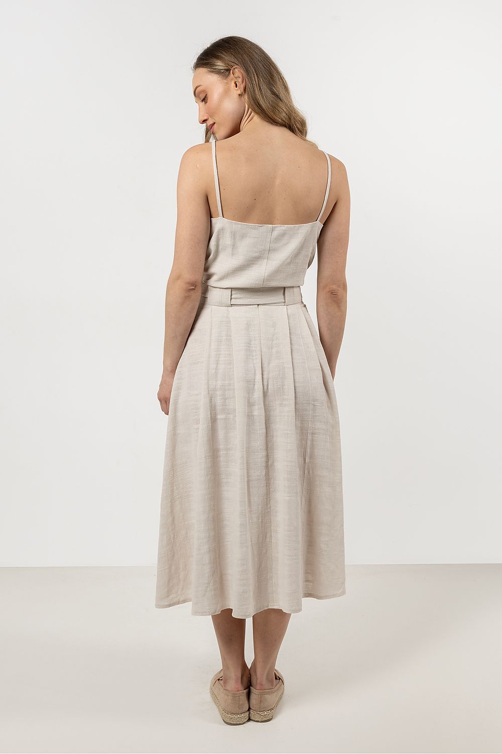 Topp awama til dame fra MS StyleHaven, laget av Bomull, farge beige, størrelse s, med short ermer, perfekt til casual; dress