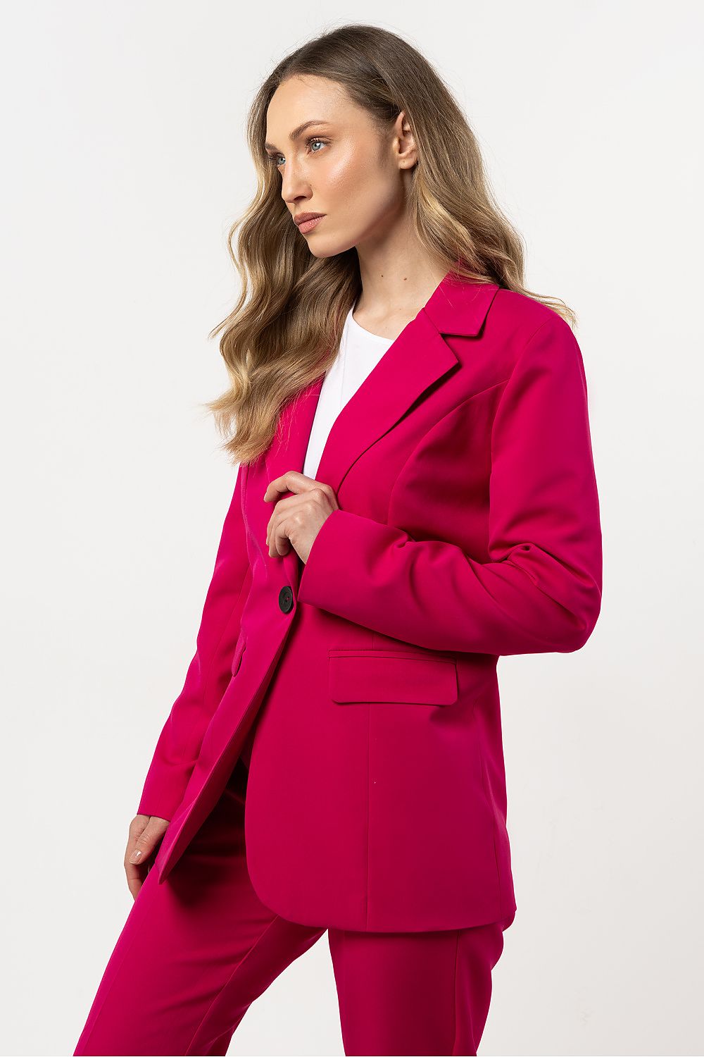Jakke awama til dame fra MS StyleHaven, laget av Viskose, farge Rosa, størrelse s, med short ermer, perfekt til casual; dress
