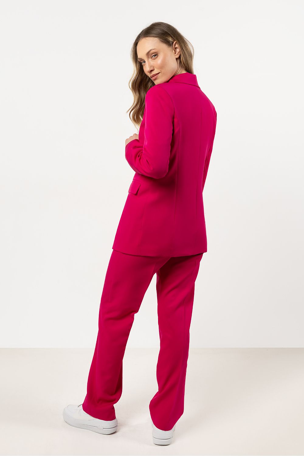 Jakke awama til dame fra MS StyleHaven, laget av Viskose, farge Rosa, størrelse L, med short ermer, perfekt til casual; dress