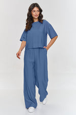 Sett Makadamia til dame fra MS StyleHaven, laget av Polyamid; rayon, farge Brun, størrelse 36, med sleeveless ermer, perfekt til casual; dress