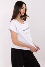 Hverdags komfort T-shirt - FP til dame fra MS StyleHaven, størrelse s, med short, bukselengde long, kjolelengde midi, kjolestil wrap