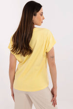 T-shirt til dame - FP til dame fra MS StyleHaven, størrelse XL, med short, bukselengde long, kjolelengde midi, kjolestil wrap