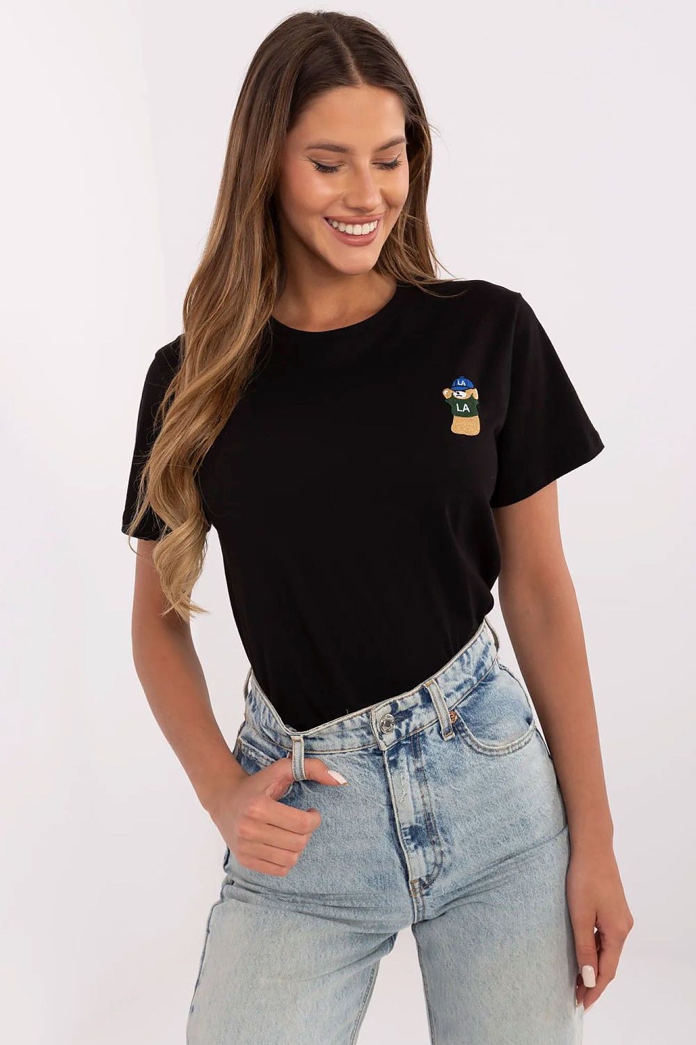 Bomull T-skjorte til Dame - FP til dame fra MS StyleHaven, størrelse XL, med short, bukselengde long, kjolelengde mini, kjolestil wrap