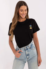 Bomull T-skjorte til Dame - FP til dame fra MS StyleHaven, størrelse XL, med short, bukselengde long, kjolelengde mini, kjolestil wrap