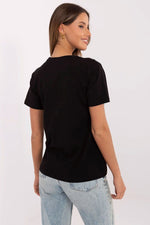 Bomull T-skjorte til Dame - FP til dame fra MS StyleHaven, størrelse M, med short, bukselengde long, kjolelengde mini, kjolestil wrap