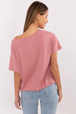 Dame T-skjorte - FP til dame fra MS StyleHaven, størrelse L, med short, bukselengde long, kjolelengde mini, kjolestil wrap