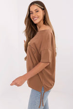 Dame T-skjorte - FP til dame fra MS StyleHaven, størrelse s, med short, bukselengde long, kjolelengde mini, kjolestil wrap