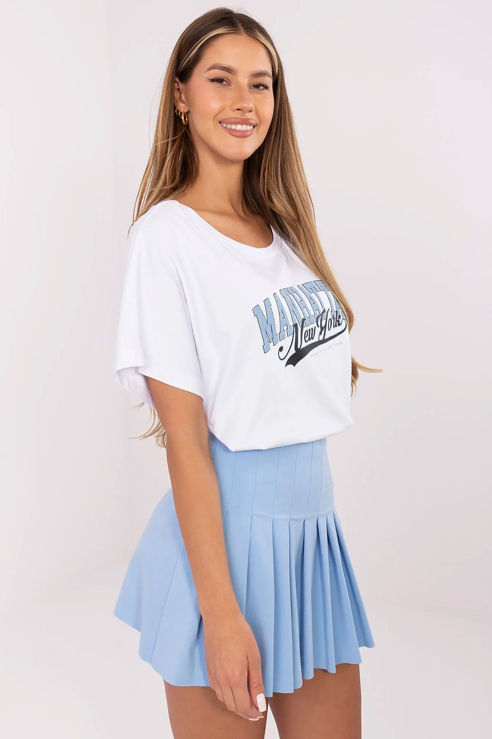 Komfortabel T-skjorte til dame  - FP til dame fra MS StyleHaven, størrelse s, med short, bukselengde long, kjolelengde mini, kjolestil wrap
