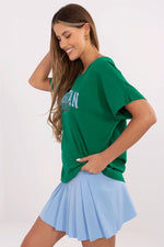 Komfortabel T-skjorte til dame  - FP til dame fra MS StyleHaven, størrelse L, med short, bukselengde long, kjolelengde mini, kjolestil wrap