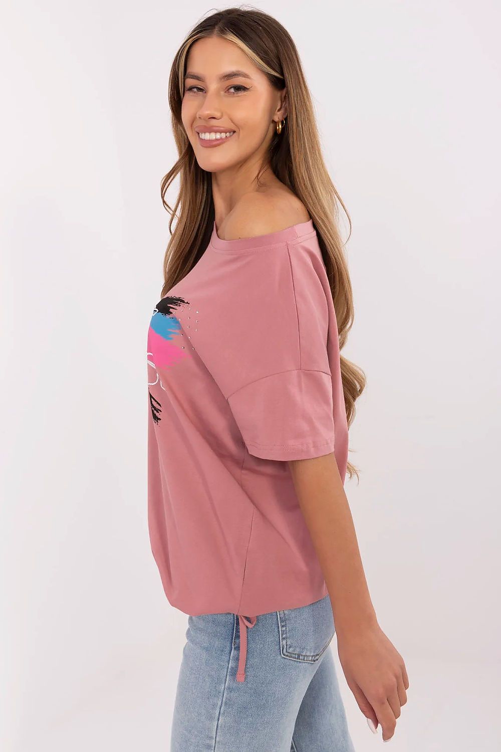 Casual T-skjorte til Dame - FP til dame fra MS StyleHaven, størrelse s, med short, bukselengde long, kjolelengde mini, kjolestil wrap