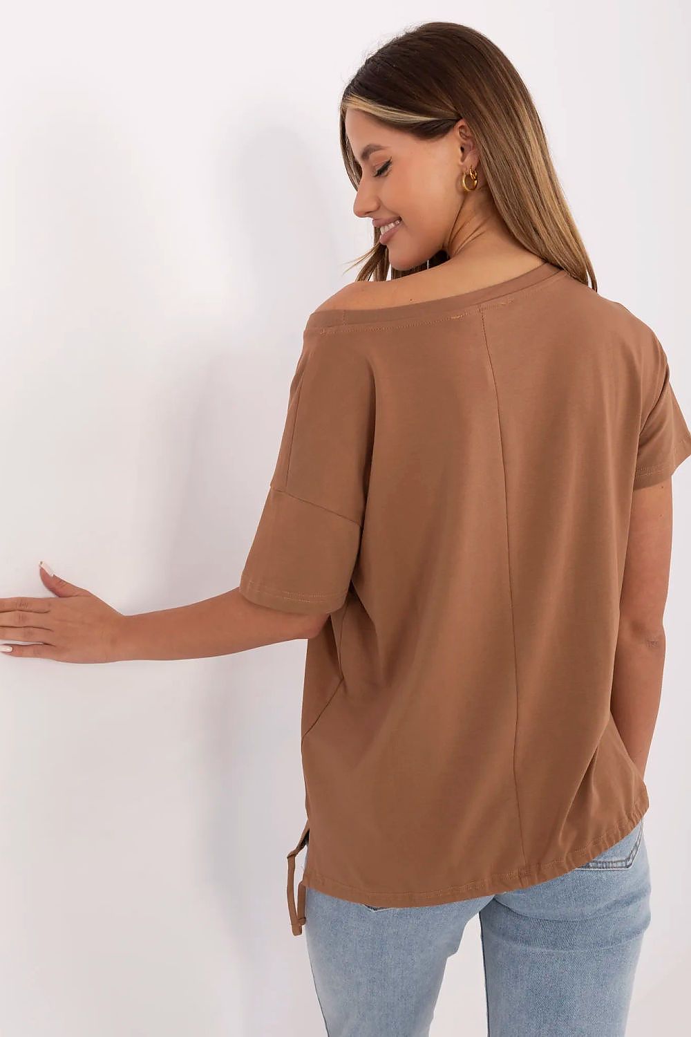 Casual T-skjorte til Dame - FP til dame fra MS StyleHaven, størrelse s, med short, bukselengde long, kjolelengde mini, kjolestil wrap
