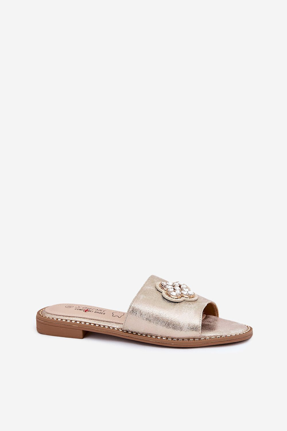 Flip-flops Step in Style til dame fra MS StyleHaven, laget av Bomull, farge Gul, størrelse 37, med short ermer, perfekt til dress; casual