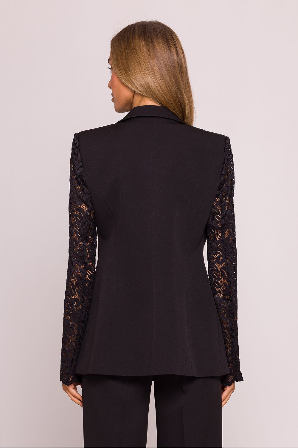 Jakke Moe til dame fra MS StyleHaven, laget av polyester, farge beige, størrelse XL, med sleeveless ermer, perfekt til dress
