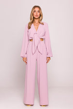 Bluse Moe til dame fra MS StyleHaven, laget av polyester, farge Brun, størrelse XL, med long ermer, perfekt til dress
