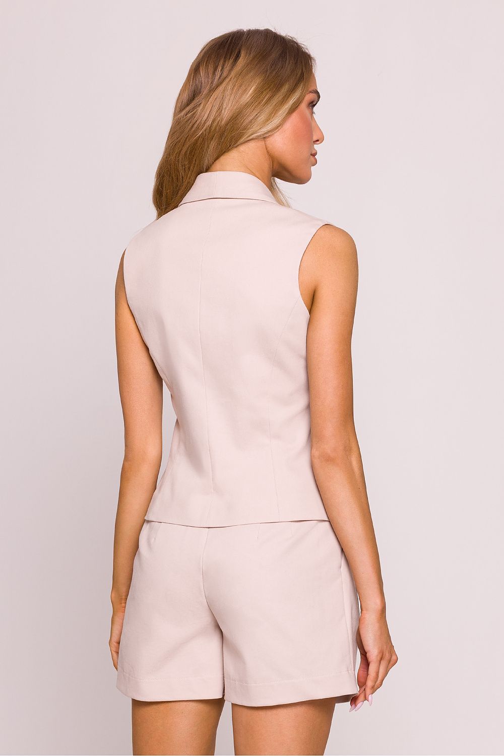 Gilet Moe til dame fra MS StyleHaven, laget av polyester, farge Blå 2, størrelse XL, med short ermer, perfekt til dress