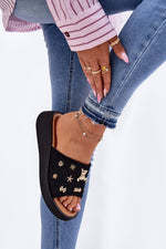 Flip-flops Step in Style til dame fra MS StyleHaven, laget av Bomull, farge Svart, størrelse 36, med short ermer, perfekt til casual; dress