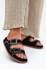 Flip-flops Step in Style til dame fra MS StyleHaven, laget av Bomull, farge Brun, størrelse 39, med short ermer, perfekt til dress; casual
