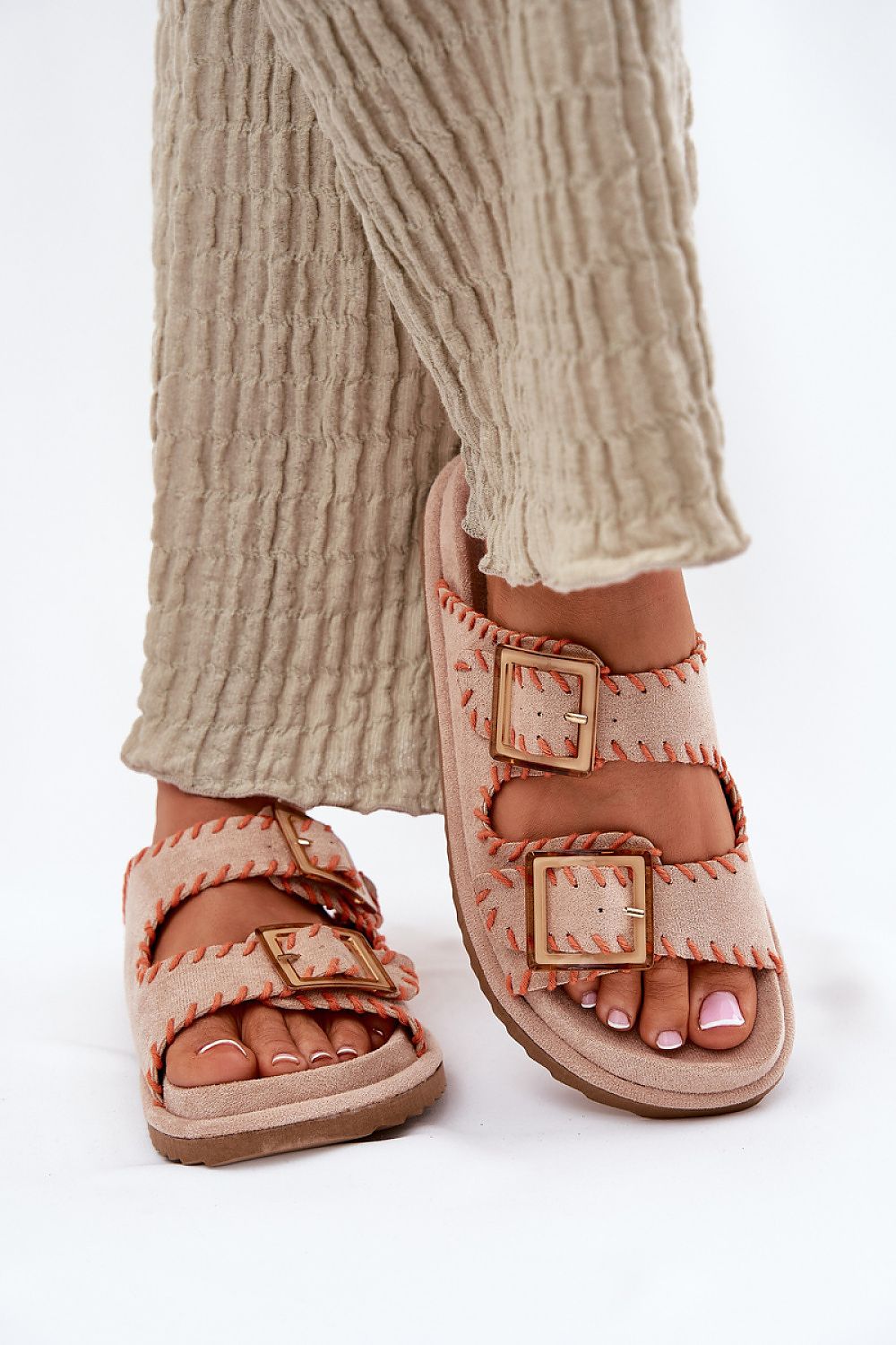 Flip-flops Step in Style til dame fra MS StyleHaven, laget av Bomull, farge Blå, størrelse 36, med short ermer, perfekt til dress; casual