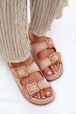 Flip-flops Step in Style til dame fra MS StyleHaven, laget av Bomull, farge Blå, størrelse 38, med short ermer, perfekt til dress; casual