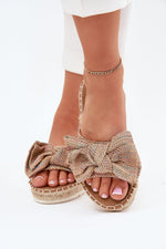 Flip-flops Step in Style til dame fra MS StyleHaven, laget av Bomull, farge beige, størrelse 38, med short ermer, perfekt til casual