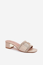 Flip-flops Step in Style til dame fra MS StyleHaven, laget av Bomull, farge beige, størrelse 40, med short ermer, perfekt til casual