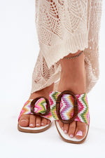 Flip-flops Step in Style til dame fra MS StyleHaven, laget av Bomull, farge Brun, størrelse 39, med short ermer, perfekt til casual
