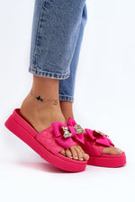 Flip-flops Step in Style til dame fra MS StyleHaven, laget av Bomull, farge beige, størrelse 39, med short ermer, perfekt til casual