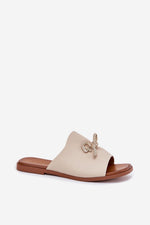 Flip-flops Step in Style til dame fra MS StyleHaven, laget av Bomull, farge beige, størrelse 37, med short ermer, perfekt til casual