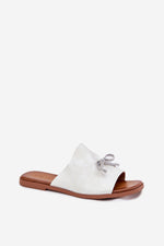 Flip-flops Step in Style til dame fra MS StyleHaven, laget av Bomull, farge beige, størrelse 40, med short ermer, perfekt til casual