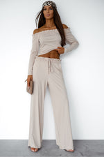 Sett LaBalancia til dame fra MS StyleHaven, laget av Viskose, farge beige, størrelse s, med short ermer, perfekt til dress