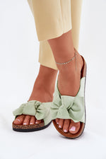 Flip-flops Step in Style til dame fra MS StyleHaven, laget av Bomull, farge Grønn, størrelse 38, med short ermer, perfekt til casual
