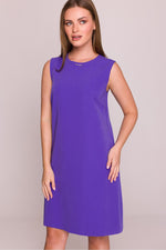 Dagkjole Stylove til dame fra MS StyleHaven, laget av polyester; Viskose, farge Grå 2, størrelse M, med sleeveless ermer, perfekt til dress
