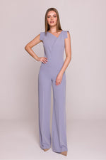 Jumpsuit Stylove til dame fra MS StyleHaven, laget av polyester; Viskose, farge Rosa, størrelse XL, med sleeveless ermer, perfekt til dress