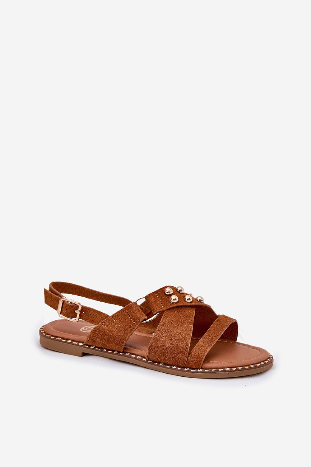 Sandaler Step in style til dame fra MS StyleHaven, laget av Bomull, farge beige, størrelse 37, med short ermer, perfekt til casual; dress