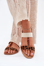 Sandaler Step in style til dame fra MS StyleHaven, laget av Bomull, farge Brun, størrelse 38, med short ermer, perfekt til casual